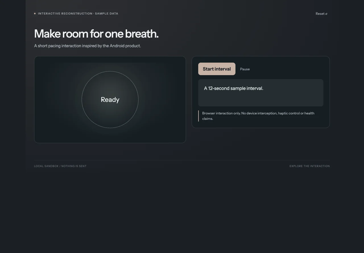 Pause — interactive reconstruction preview