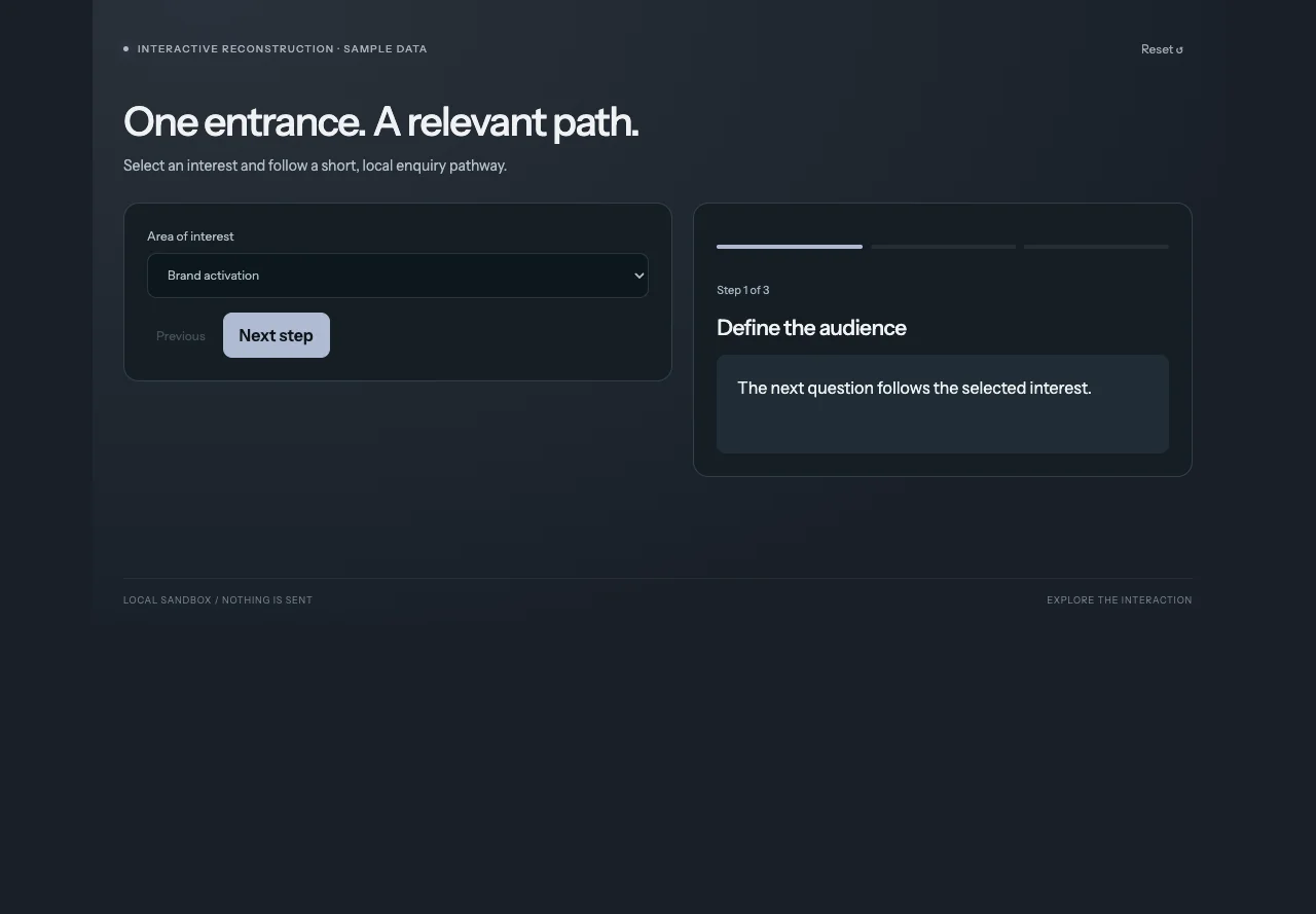 WESHUB — interactive reconstruction preview