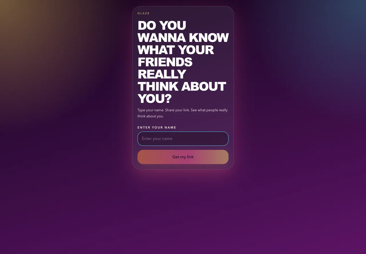 Glaze — public project screenshot