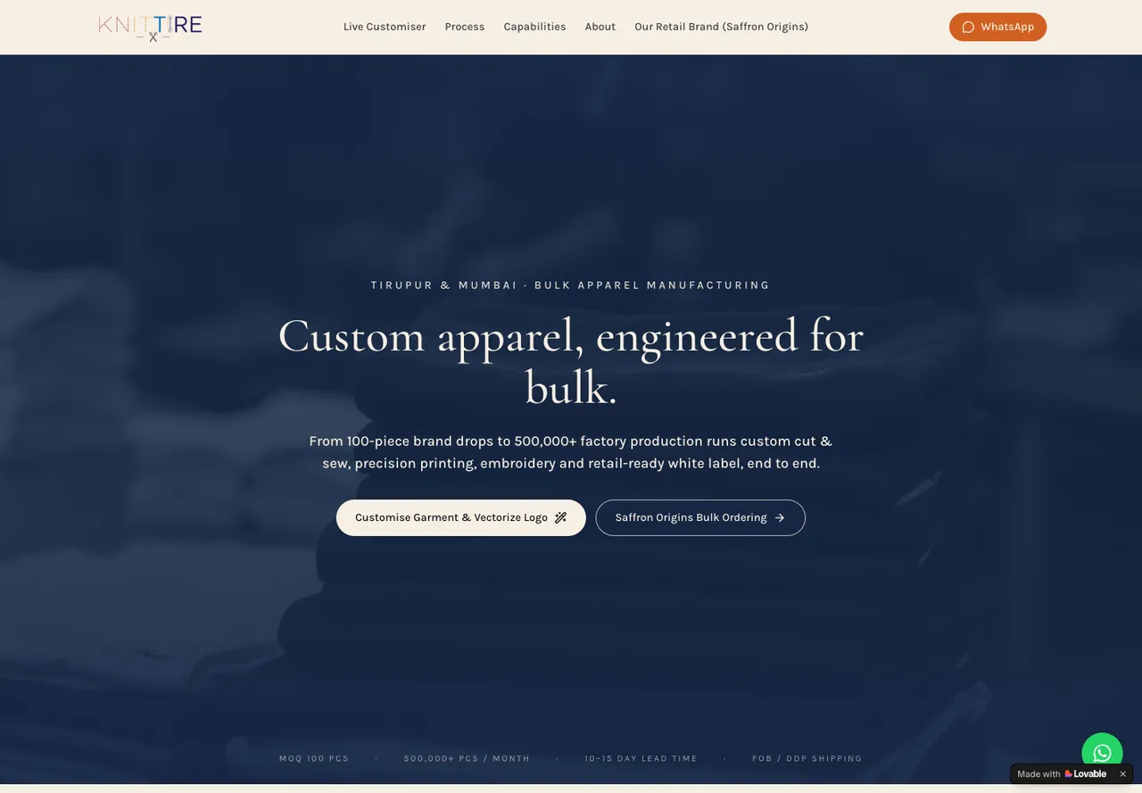 Knittire — public project screenshot