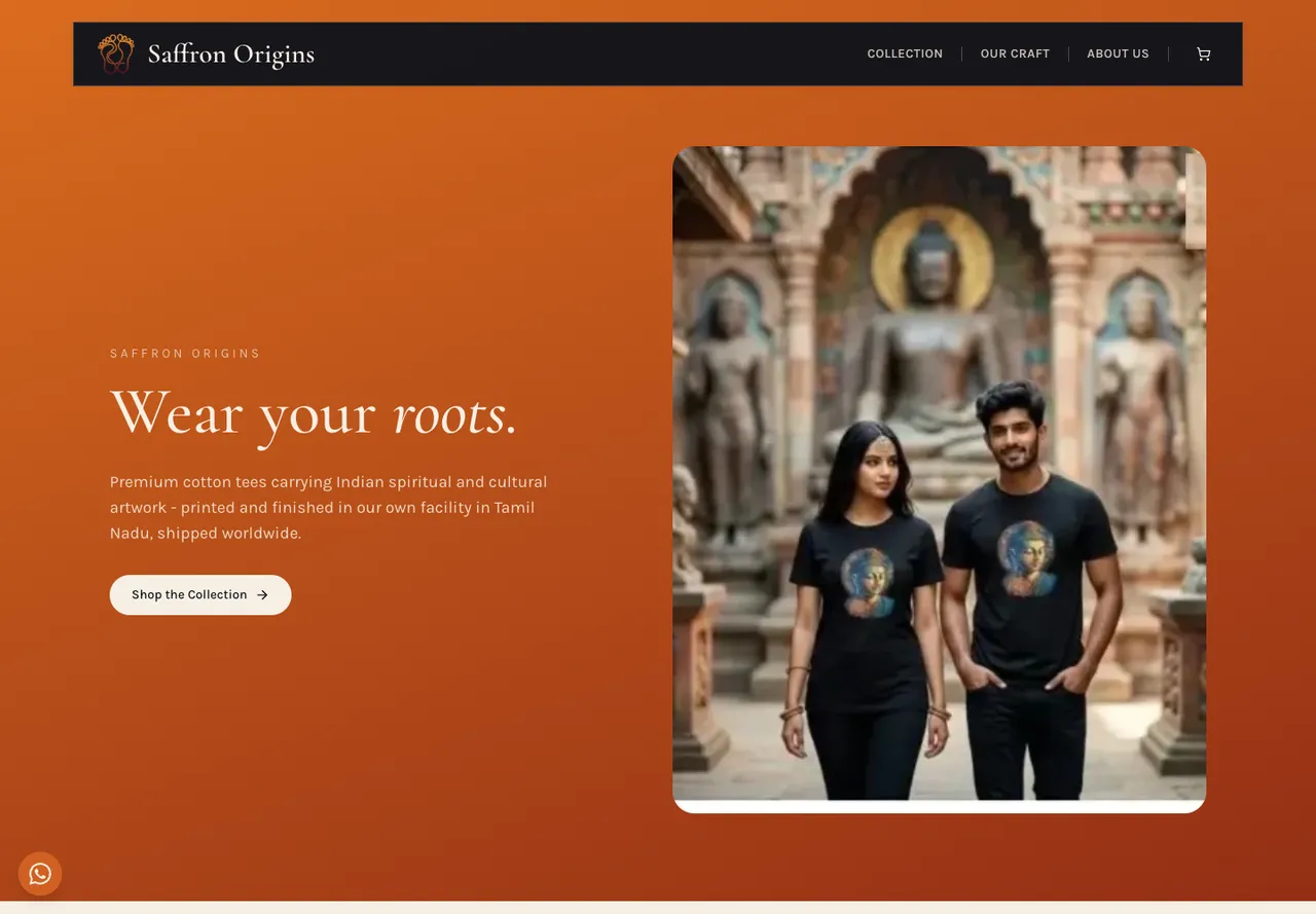 Saffron Origins — public project screenshot